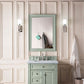 Brittany 30" Single Vanity, Sage Green w/ 3 CM Arctic Fall Solid Surface Top