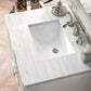 Athens 30" Single Vanity, Glossy White w/ 3 CM Arctic Fall Solid Surface Top