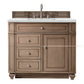 Bristol 36" Single Vanity, Whitewashed Walnut w/ 3 CM Ethereal Noctis Quartz Top