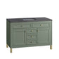 Chicago 48" Single Vanity, Smokey Celadon w/ 3 CM Charcoal Soapstone Top