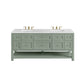 Breckenridge 72" Double Vanity, Smokey Celadon w/ 3 CM Arctic Fall Top