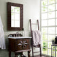 Balmoral 26" Single Vanity, Antique Walnut w/ 3 CM Carrara Marble Top