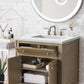 Chicago 30" Single Vanity, Whitewashed Walnut w/ 3 CM Ethereal Noctis Quartz Top