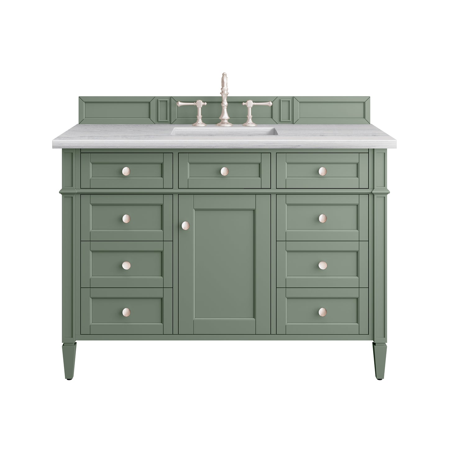 Brittany 48" Single Vanity, Smokey Celadon w/ 3 CM Arctic Fall Top