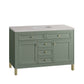 Chicago 48" Single Vanity, Smokey Celadon w/ 3 CM Eternal Serena Top