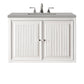 Athens 30" Single Vanity, Glossy White w/ 3 CM Eternal Serena Top