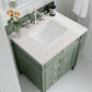 Brittany 30" Single Vanity, Smokey Celadon w/ 3 CM Arctic Fall Top