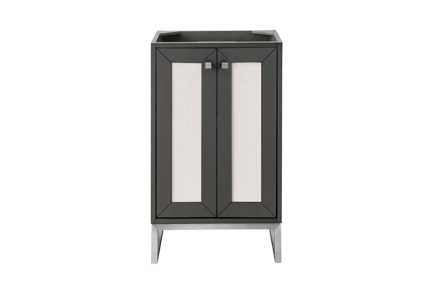 Chianti 20" Single Vanity Cabinet, Mineral Gray, Brushed Nickel