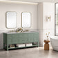 Breckenridge 72" Double Vanity, Smokey Celadon w/ 3 CM Eternal Serena Top