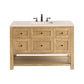 Breckenridge 48" Single Vanity, Light Natural Oak w/ 3 CM Eternal Marfil Top