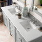 Brittany 72" Double Vanity, Urban Gray w/ 3 CM White Zeus Quartz Top