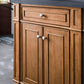 Bristol 72" Double Vanity, Saddle Brown w/ 3 CM Charcoal Soapstone Quartz Top