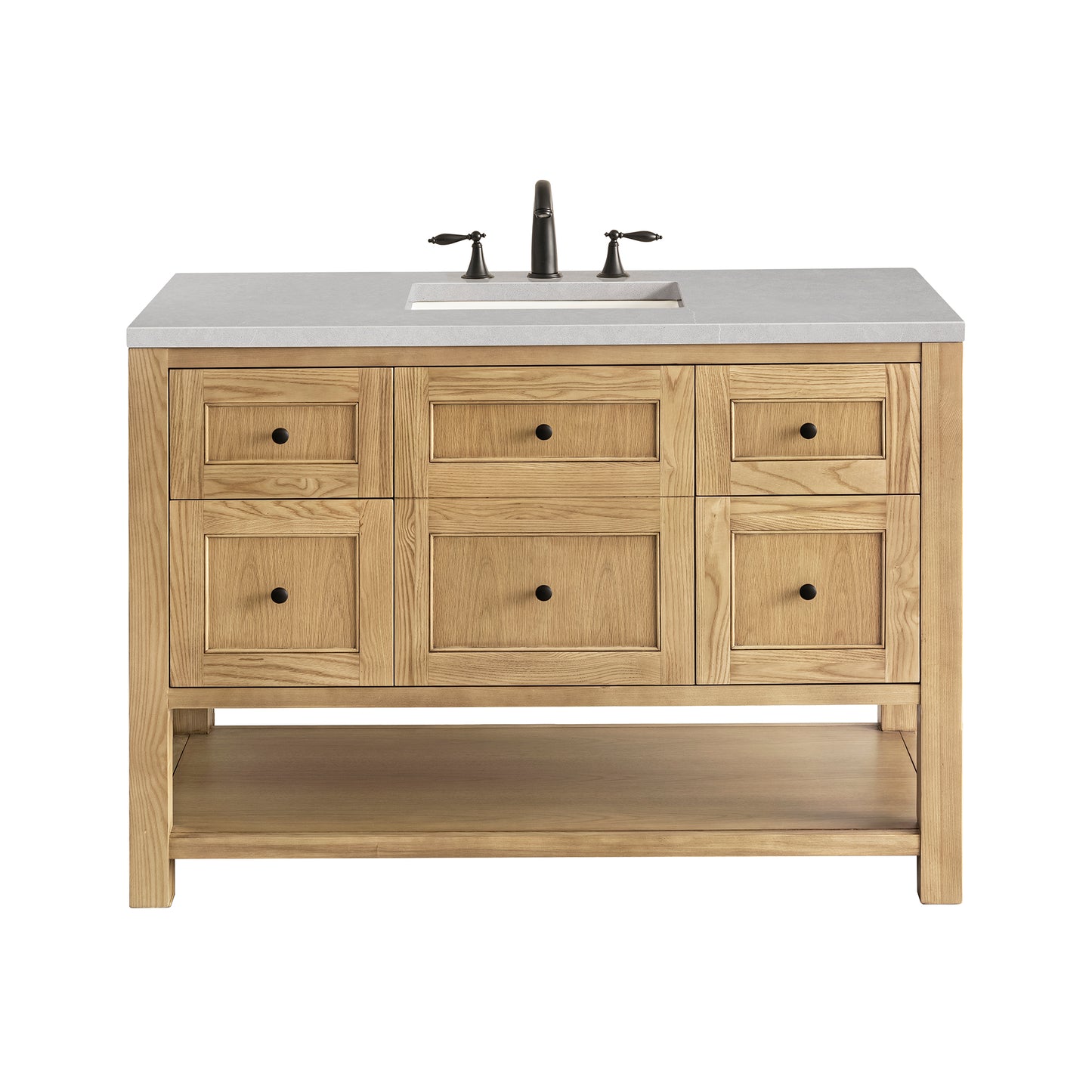 Breckenridge 48" Single Vanity, Light Natural Oak w/ 3 CM Eternal Serena Top