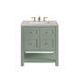 Breckenridge 30" Single Vanity, Smokey Celadon w/ 3 CM Eternal Serena Top