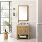 Breckenridge 30" Single Vanity, Light Natural Oak w/ 3 CM Eternal Marfil Top