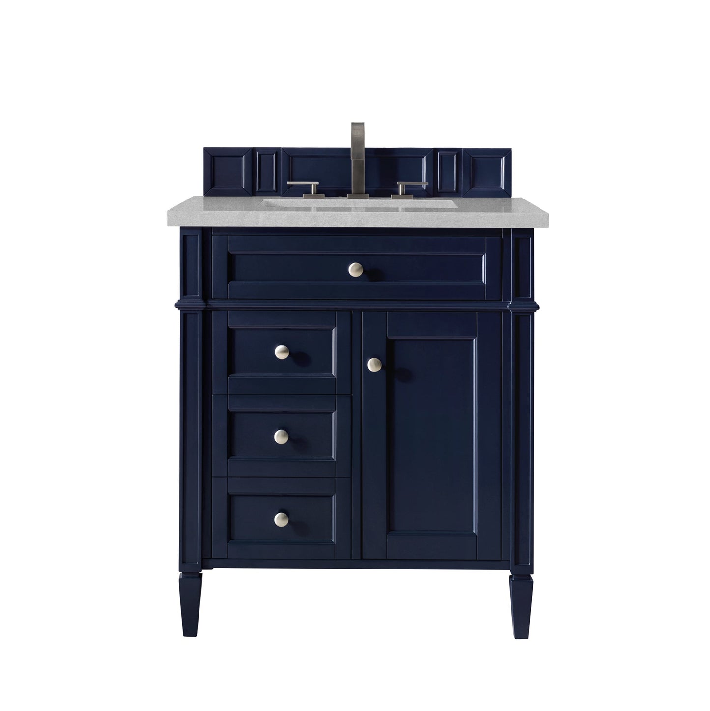 Brittany 30" Single Vanity, Victory Blue w/ 3 CM Eternal Serena Quartz Top