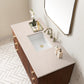 Amberly 48" Single Vanity, Mid-Century Walnut w/ 3 CM Eternal Marfil Top