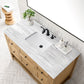 Breckenridge 48" Single Vanity, Light Natural Oak w/ 3 CM Arctic Fall Top