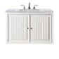 Athens 30" Single Vanity, Glossy White w/ 3 CM Carrara White Top