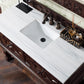 Balmoral 48" Single Vanity, Antique Walnut w/ 3 CM Arctic Fall Solid Surface Top