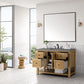 Breckenridge 48" Single Vanity, Light Natural Oak w/ 3 CM Grey Expo Top