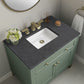 Chicago 36" Single Vanity, Smokey Celadon w/ 3 CM Charcoal Soapstone Top