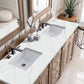 Bristol 72" Double Vanity, Whitewashed Walnut w/ 3 CM Ethereal Noctis Quartz Top