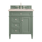 Brittany 30" Single Vanity, Smokey Celadon w/ 3 CM Eternal Marfil Top