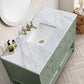 Breckenridge 48" Single Vanity, Smokey Celadon w/ 3 CM Carrara Marble Top