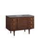 Amberly 48" Single Vanity, Mid-Century Walnut w/ 3 CM Grey Expo Top