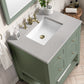 Breckenridge 30" Single Vanity, Smokey Celadon w/ 3 CM Eternal Serena Top