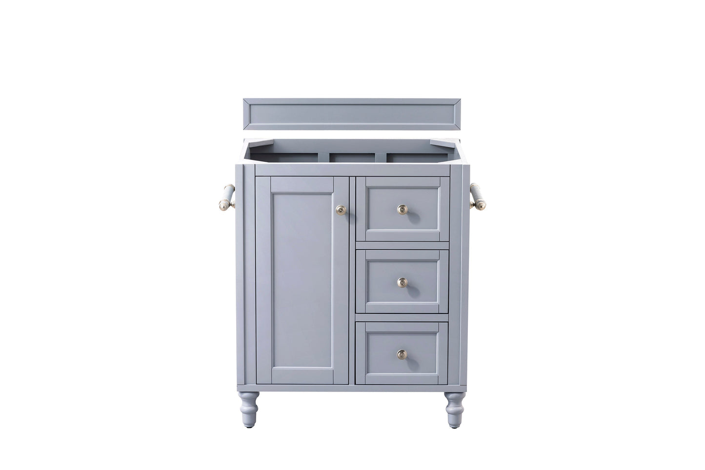 Copper Cove Encore 30" Single Vanity, Silver Gray w/ 3 CM Grey Expo Quartz Top