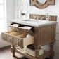 Castilian 36" Single Vanity, Empire Gray w/ 3 CM Ethereal Noctis Quartz Top