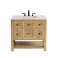 Breckenridge 36" Single Vanity, Light Natural Oak w/ 3 CM Eternal Jasmine Pearl Top