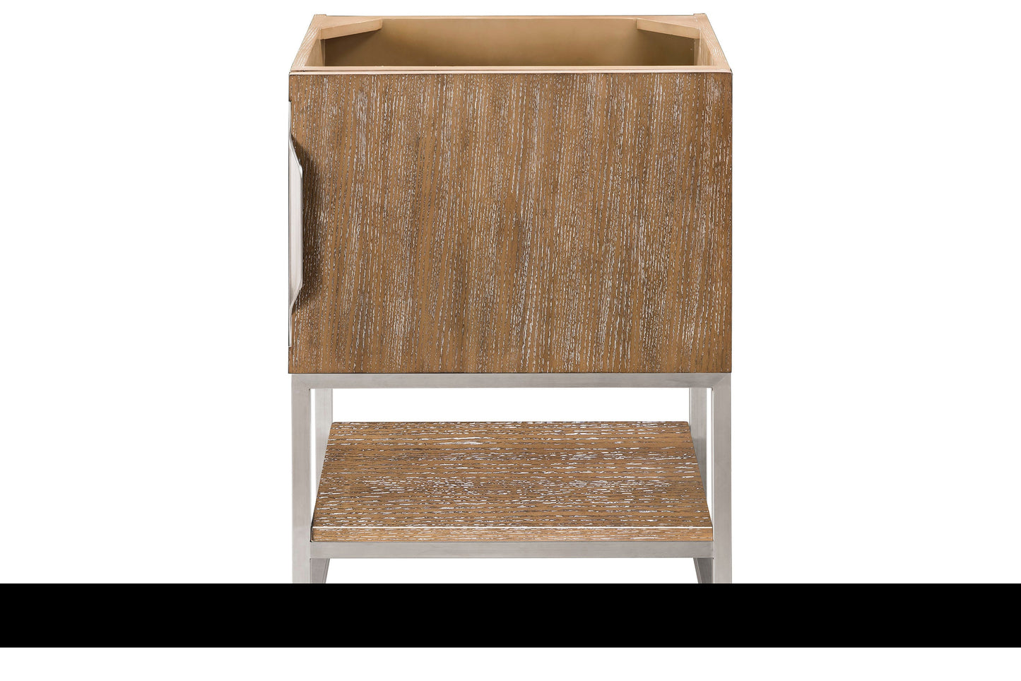 Columbia 24" Single Vanity Cabinet, Latte Oak, Brushed Nickel