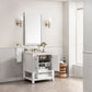 Breckenridge 30" Single Vanity, Bright White w/ 3 CM Eternal Marfil Top