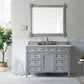 Brittany 48" Single Vanity, Urban Gray w/ 3 CM Eternal Serena Quartz Top