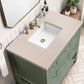 Breckenridge 36" Single Vanity, Smokey Celadon w/ 3 CM Eternal Marfil Top