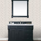 Brookfield 48" Single Vanity, Antique Black w/ 3 CM Carrara Marble Top