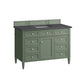 Brittany 48" Single Vanity, Smokey Celadon w/ 3 CM Charcoal Soapstone Top