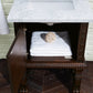 Balmoral 26" Single Vanity, Antique Walnut w/ 3 CM Carrara Marble Top