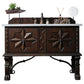 Balmoral 48" Single Vanity, Antique Walnut w/ 3 CM Arctic Fall Solid Surface Top