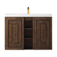 Alicante 39.5" Single Vanity, Mid-Century Acacia w/ White Glossy Composite Stone Top