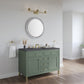 Chicago 48" Single Vanity, Smokey Celadon w/ 3 CM Charcoal Soapstone Top