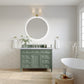 Brittany 48" Single Vanity, Smokey Celadon w/ 3 CM Carrara Marble Top