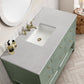 Breckenridge 48" Single Vanity, Smokey Celadon w/ 3 CM Eternal Serena Top