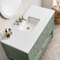 Breckenridge 48" Single Vanity, Smokey Celadon w/ 3 CM White Zeus Top