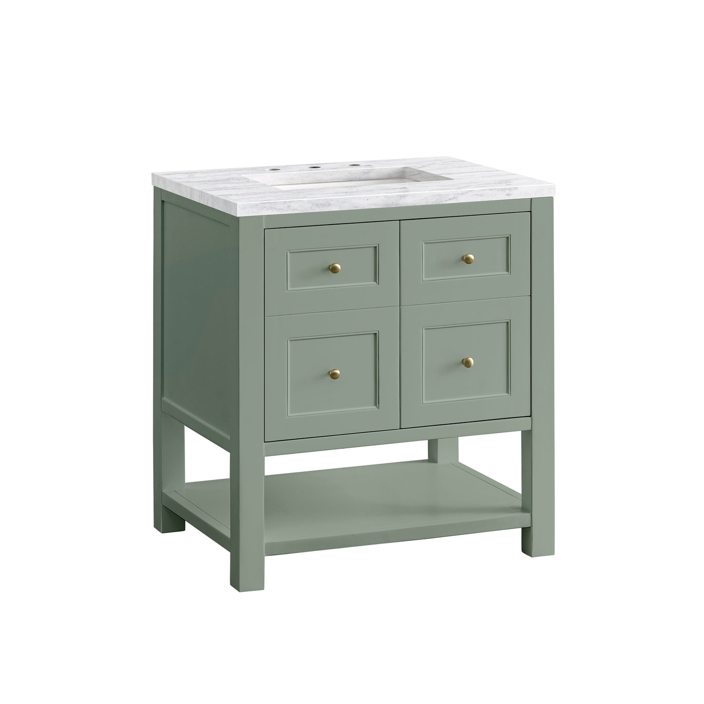 Breckenridge 30" Single Vanity, Smokey Celadon w/ 3 CM Arctic Fall Top