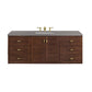 Amberly 60" Single Vanity, Mid-Century Walnut w/ 3 CM Grey Expo Top