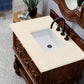 Castilian 36" Single Vanity, Aged Cognac w/ 3 CM Eternal Marfil Quartz Top